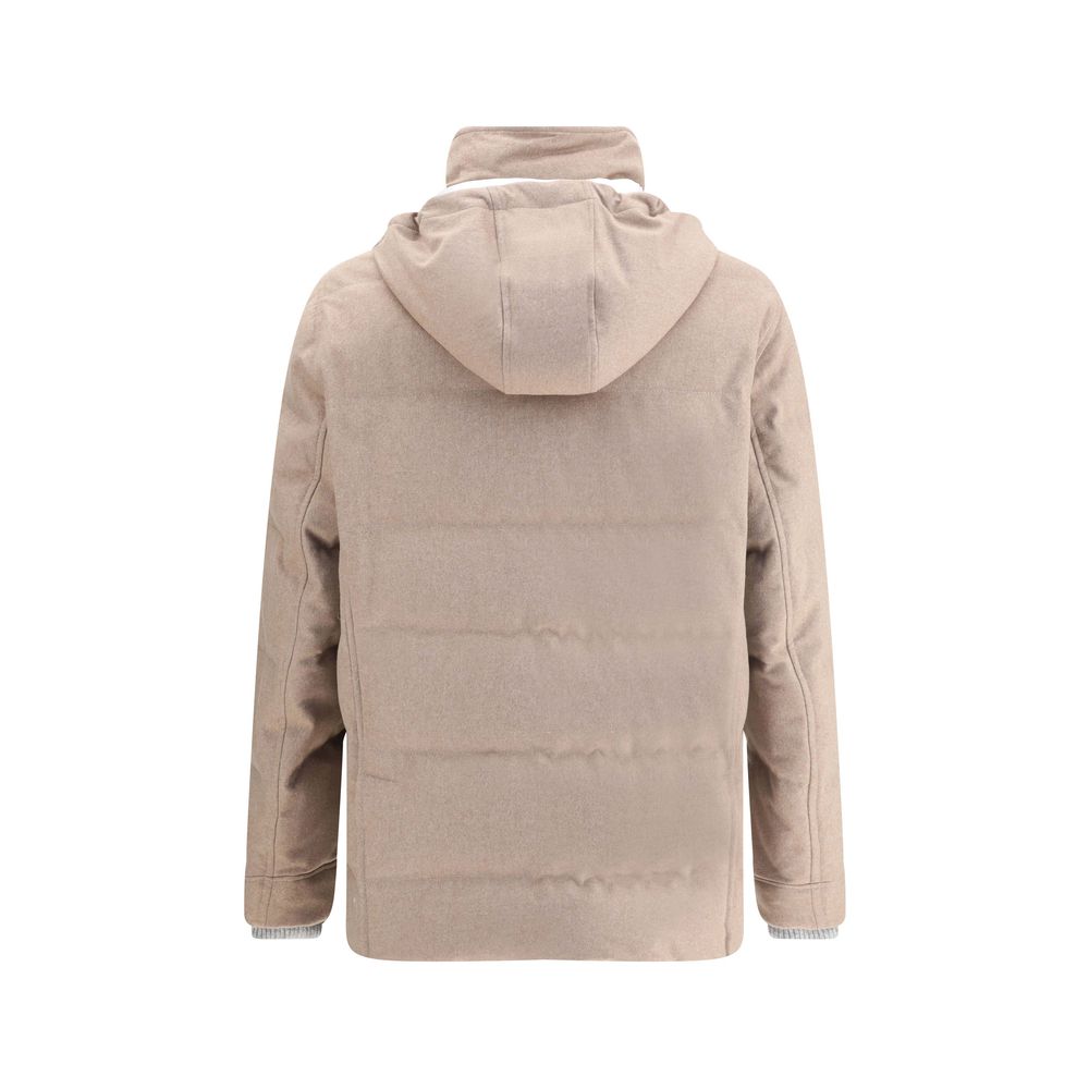 Brunello Cucinelli Beige Cashmere Coat - Image 2