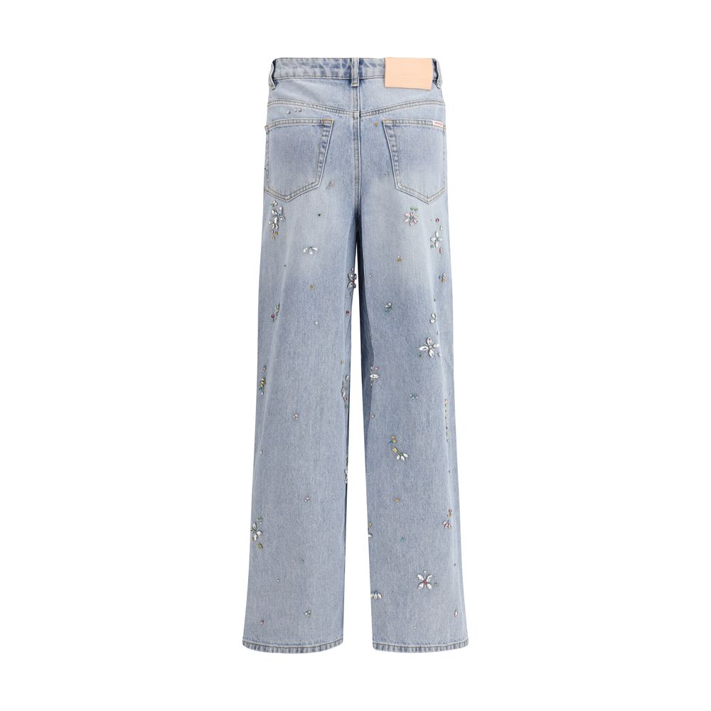 Self-Portrait Wide leg Jeans - Image 2