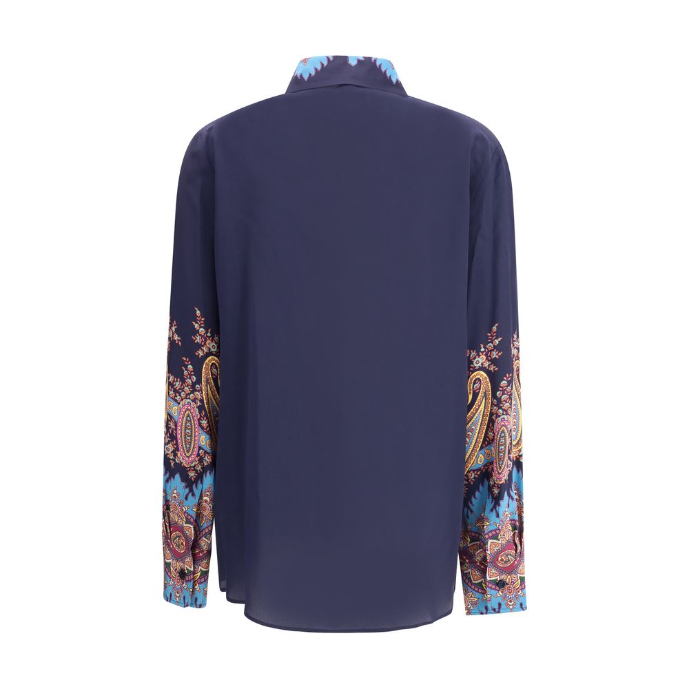 Etro Multicolor Silk Pattern Shirt - Image 2