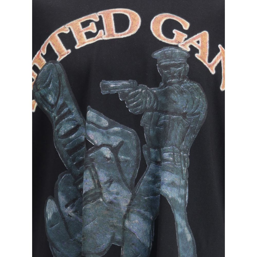 PDF Channel Black Cotton T-Shirt - Image 3