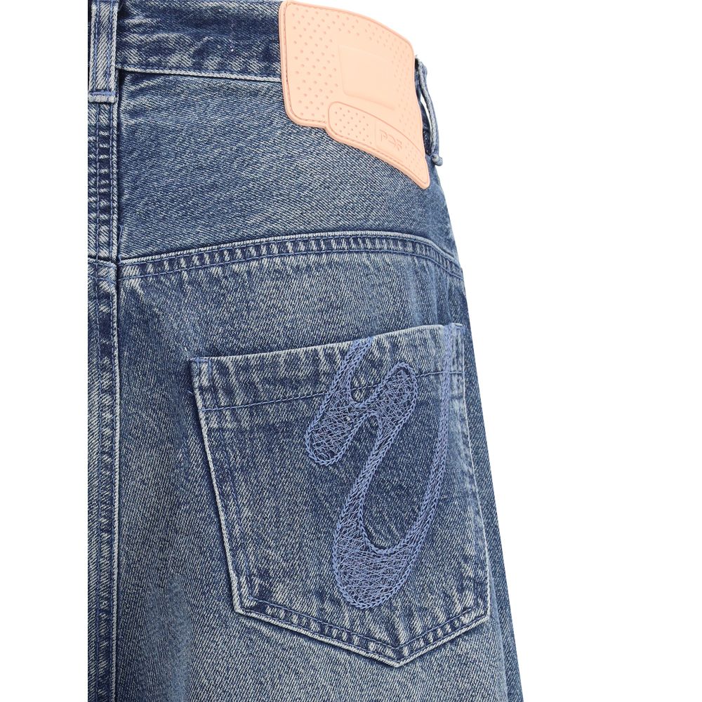 PDF Channel Blue Cotton Relaxed Fit Jeans - Image 3
