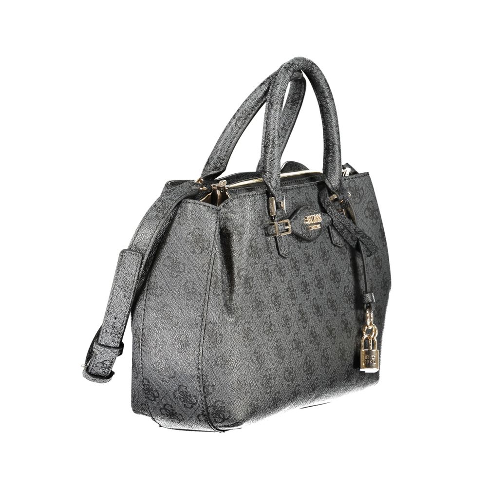Guess Jeans Nero Poliuretano Women Handbag - Image 3