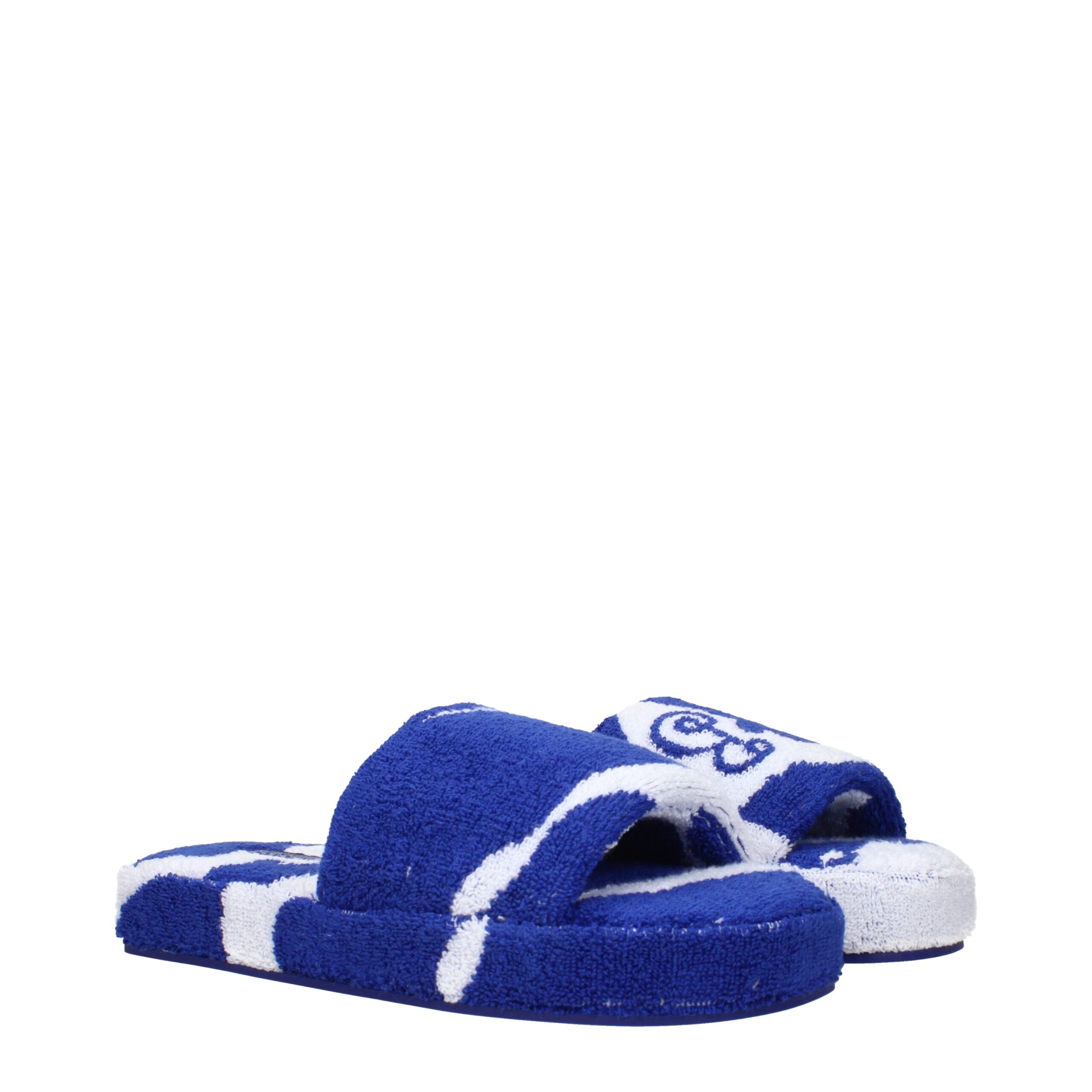 Burberry Blue Fabric Slippers Sandals - Image 2