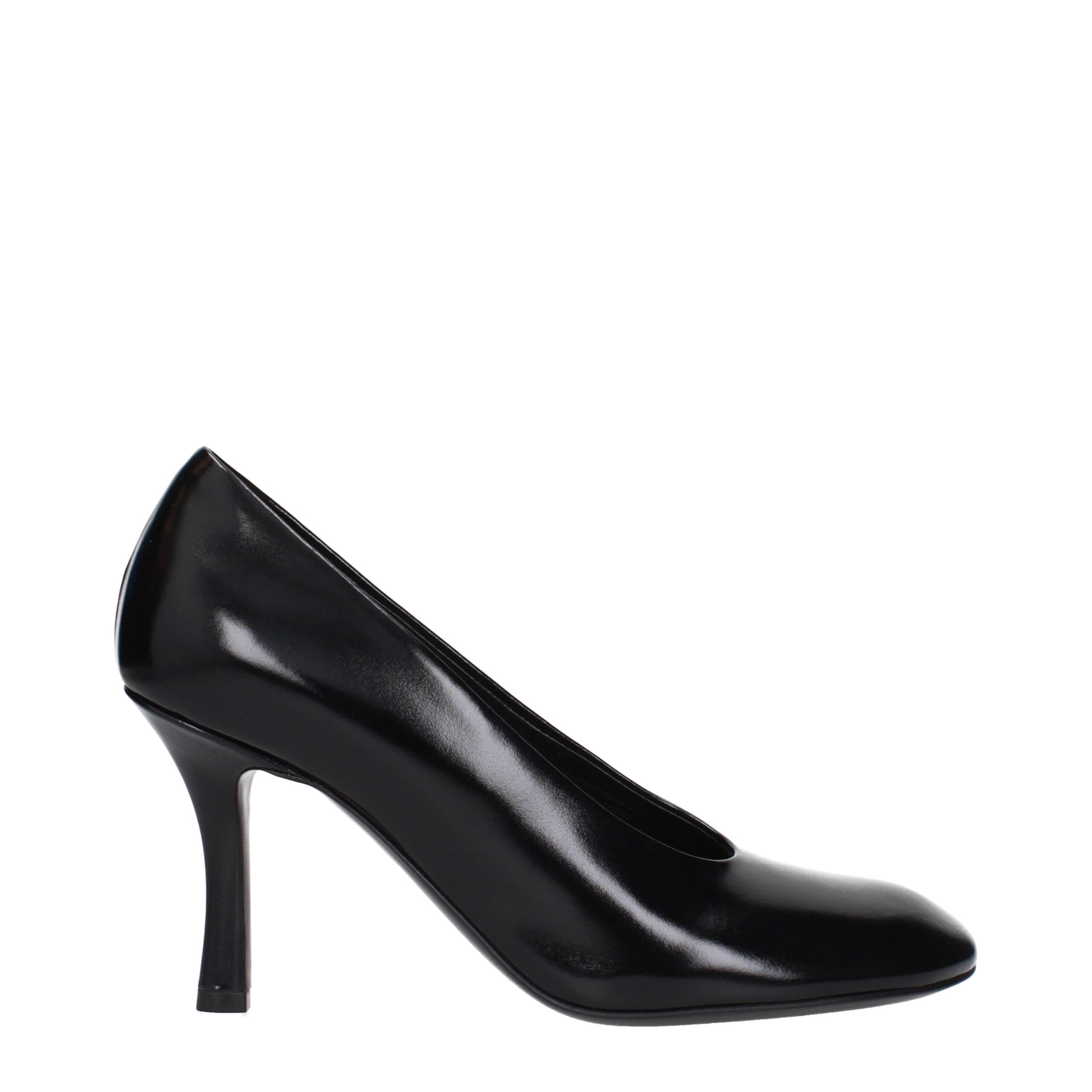 Burberry Black Leather High Heel Pumps