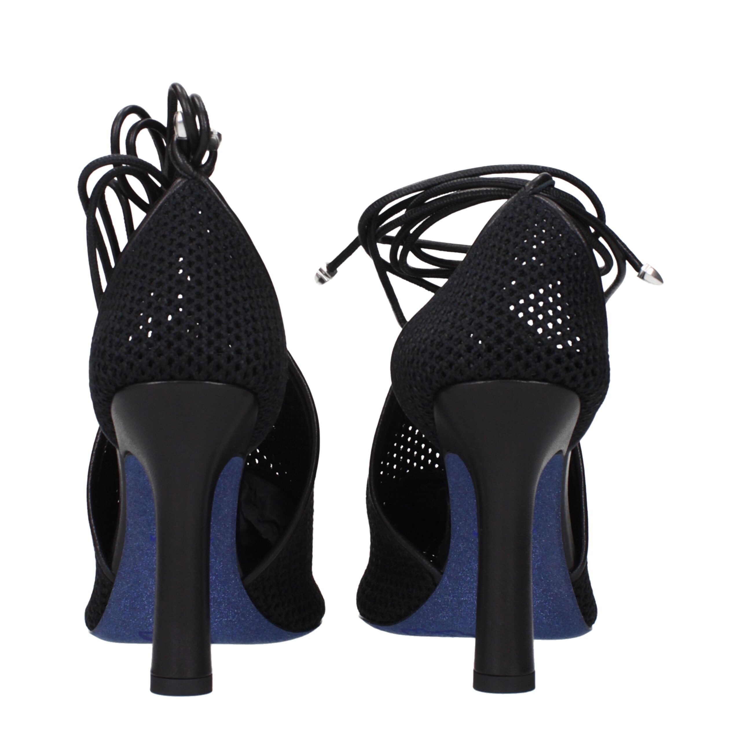 Burberry Black Fabric High Heel Pumps - Image 5