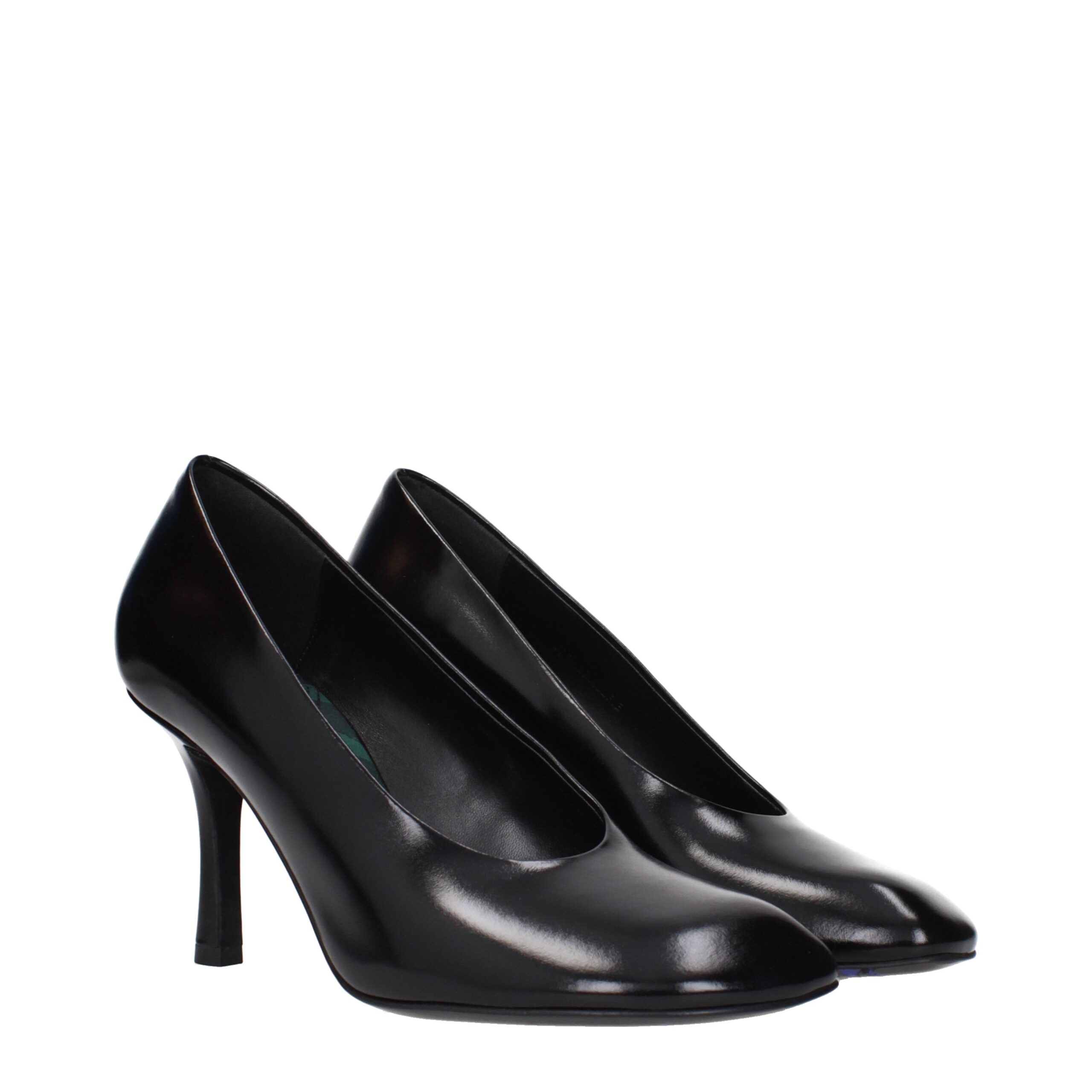 Burberry Black Leather High Heel Pumps - Image 2