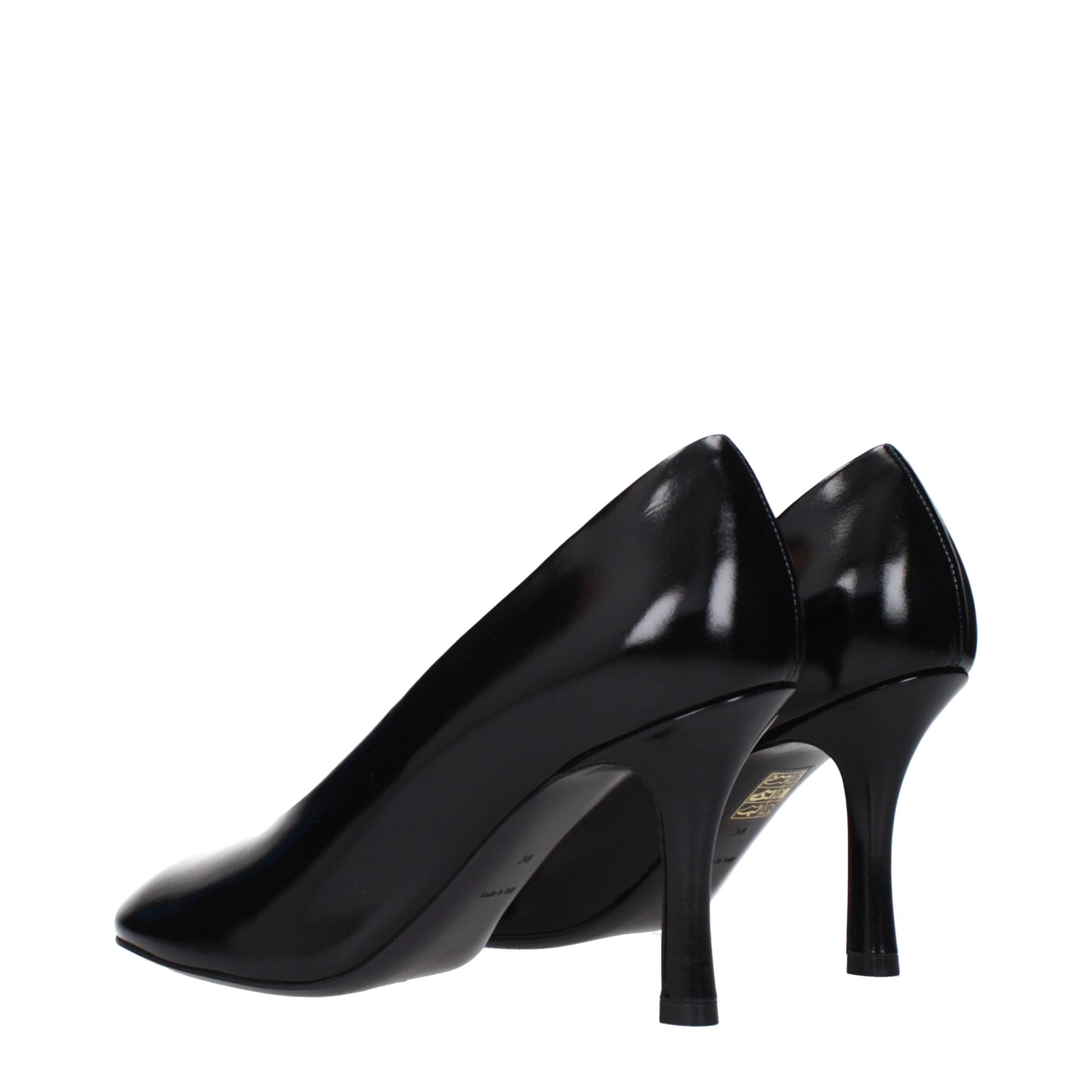 Burberry Black Leather High Heel Pumps - Image 4