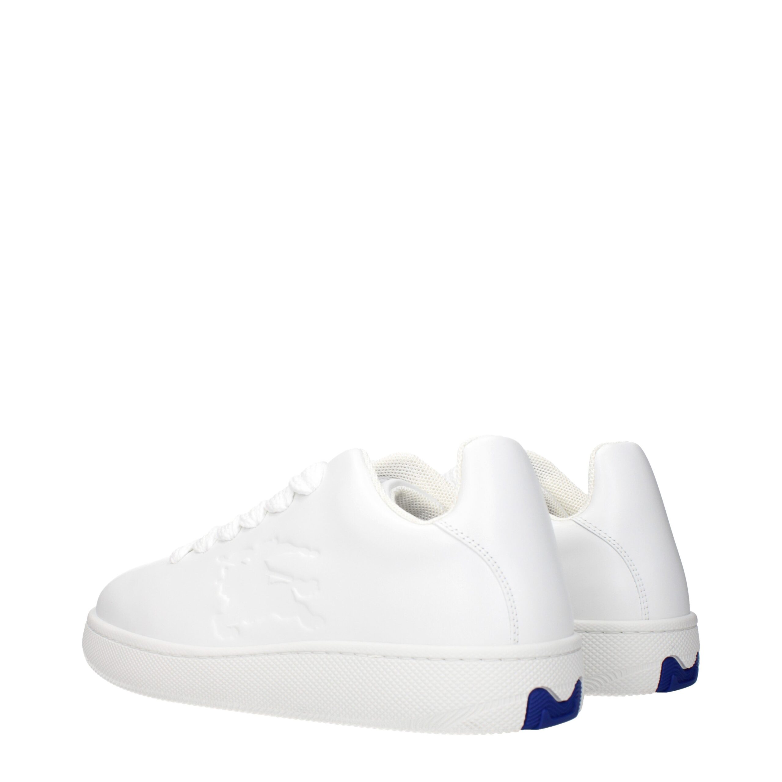 Burberry White Leather Low Tops - Image 4