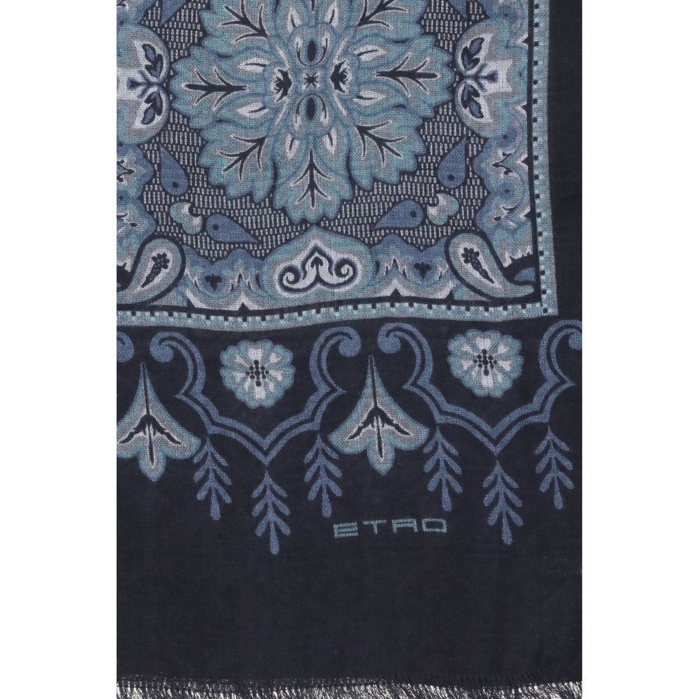 Etro Blue Modal Scarf - Image 3