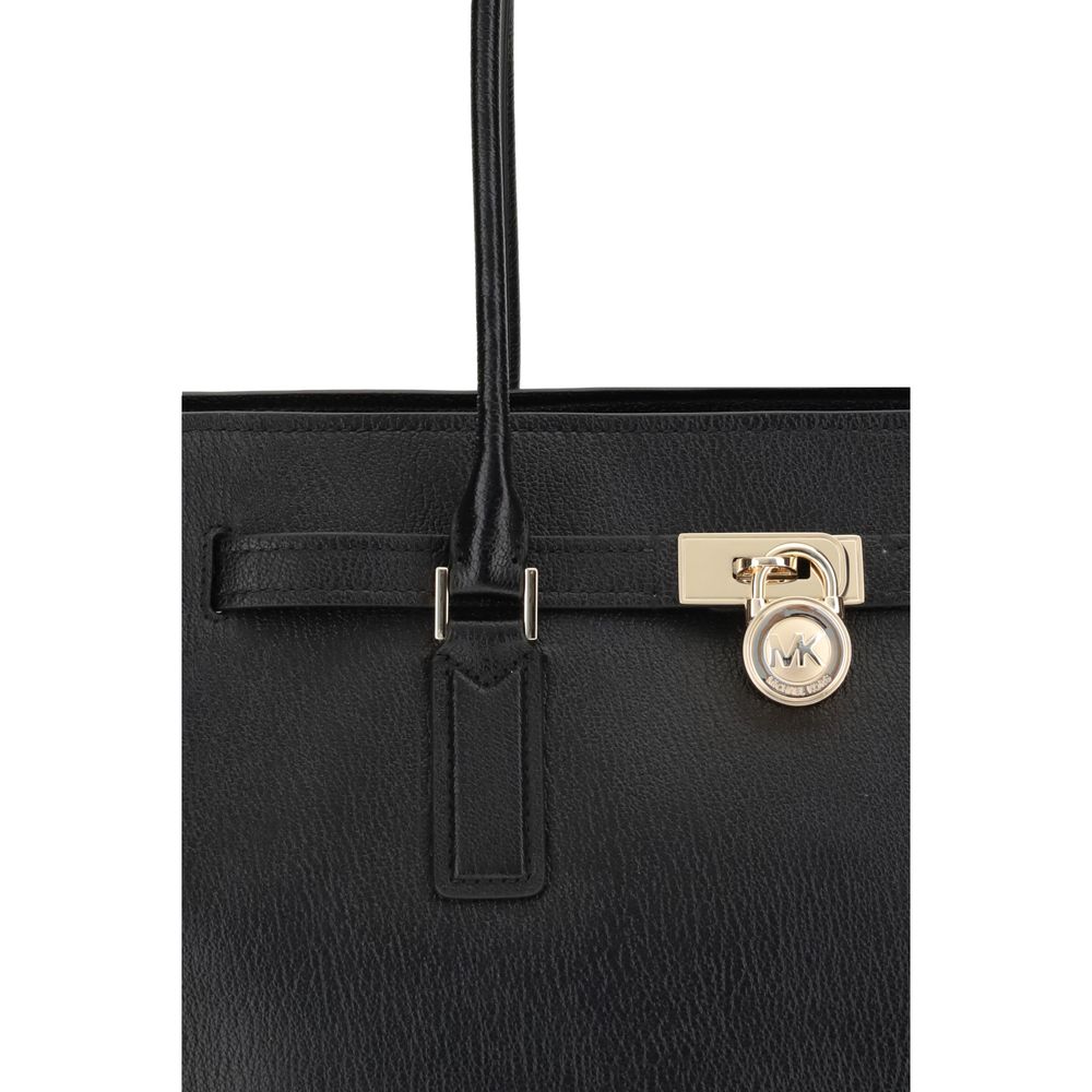Michael Kors Black Calf Leather Bos Taurus Shoulder Bag - Image 4
