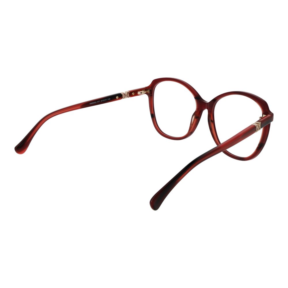 Max Mara Burgundy Plastic Glasses (Frames) - Image 3