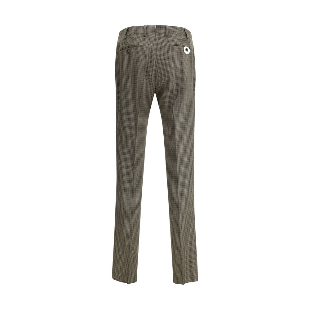 Germano Brown Fleece Wool Casual Pants - Image 2