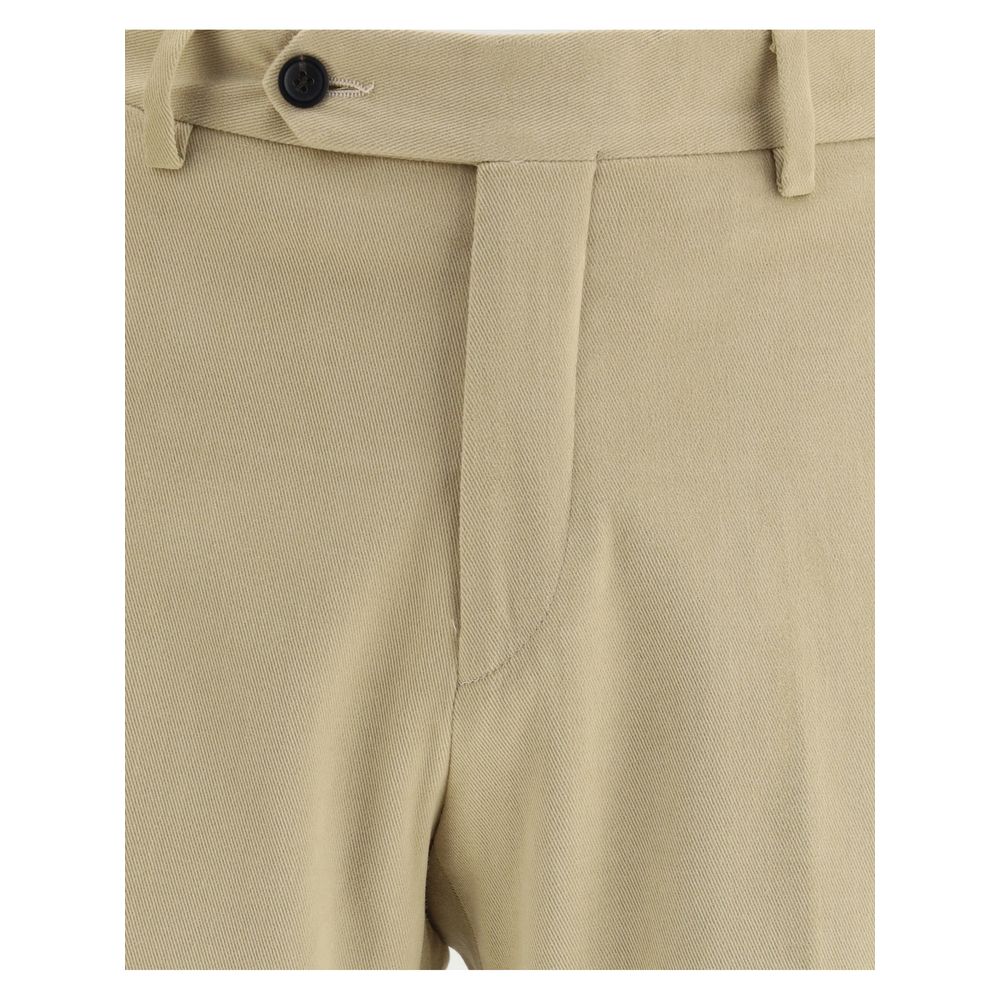 Germano Beige Cotton Chino Pants - Image 3