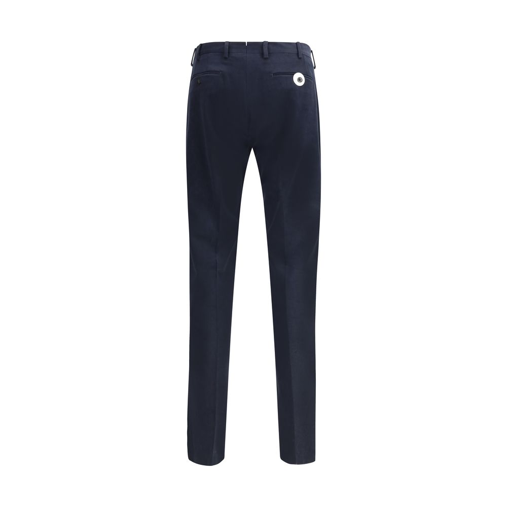 Germano Blue Cotton Chino Pants - Image 2