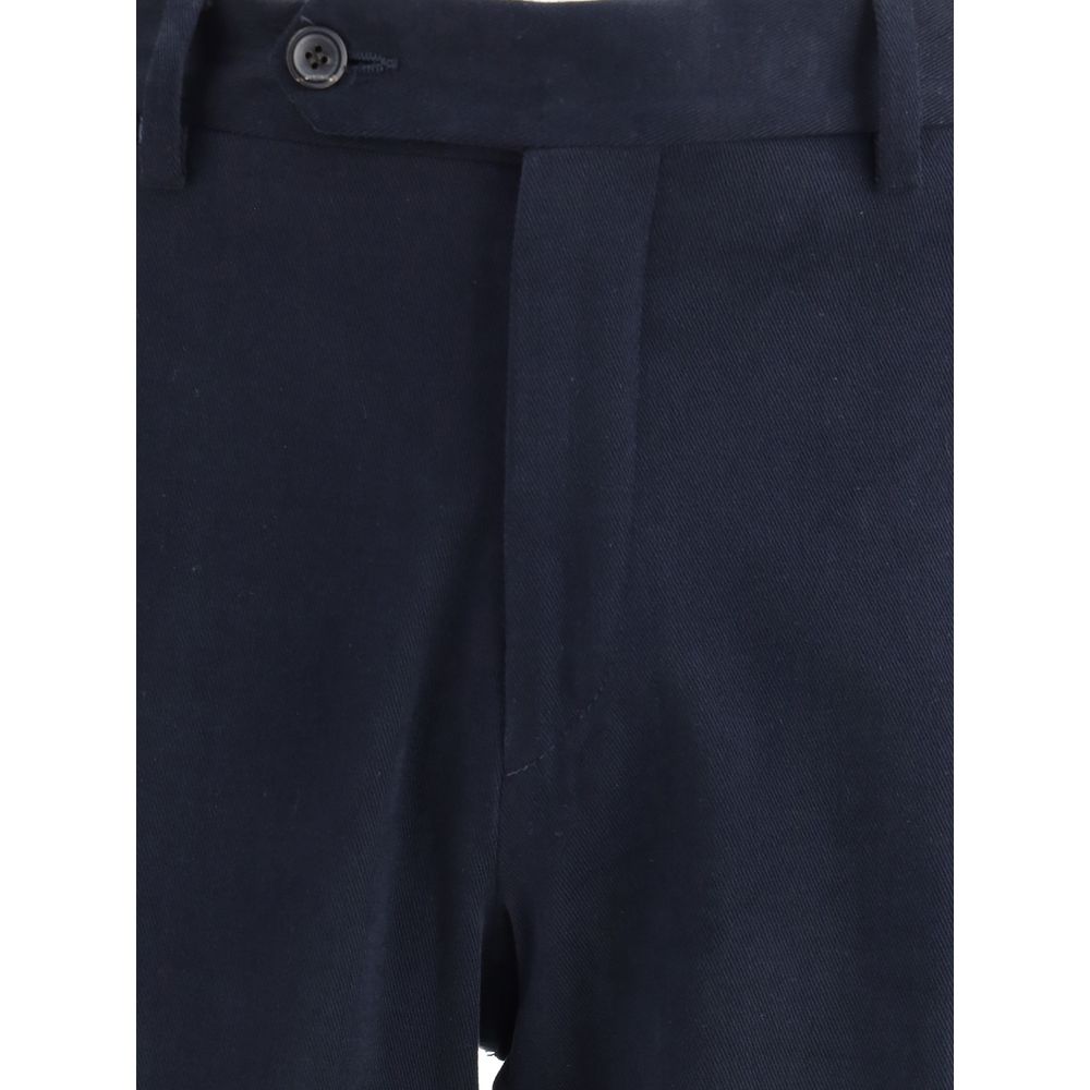 Germano Blue Cotton Chino Pants - Image 3