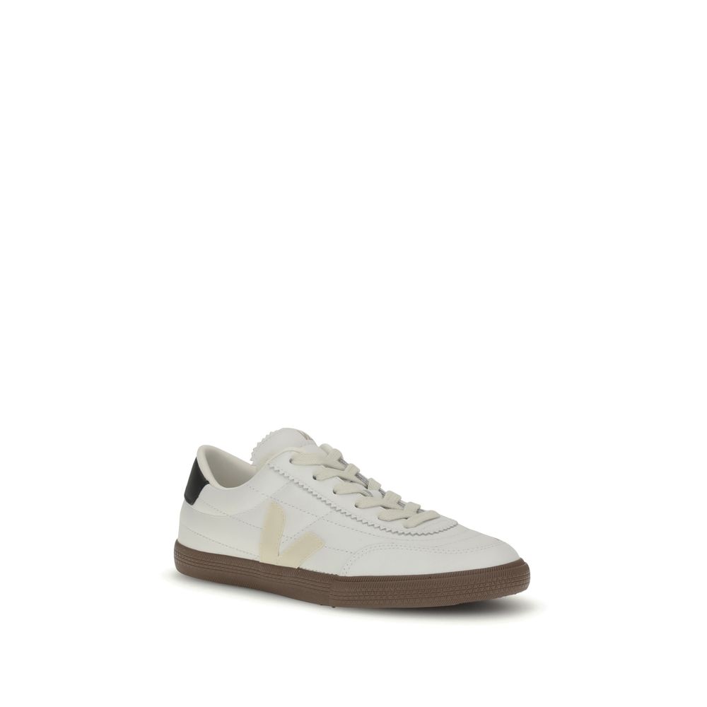 Veja Black Leather Sneakers - Image 2