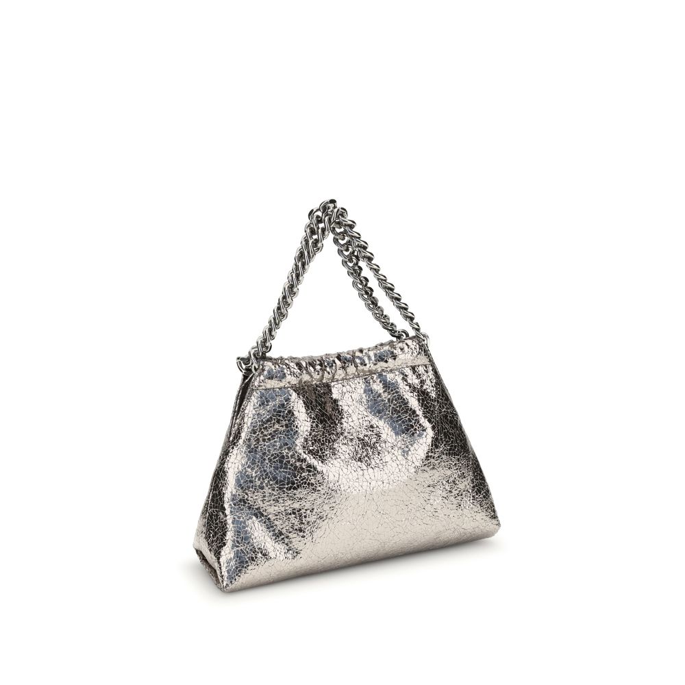 Stella McCartney Metallic crackle-effect Falabella Shoulder Bag - Image 3