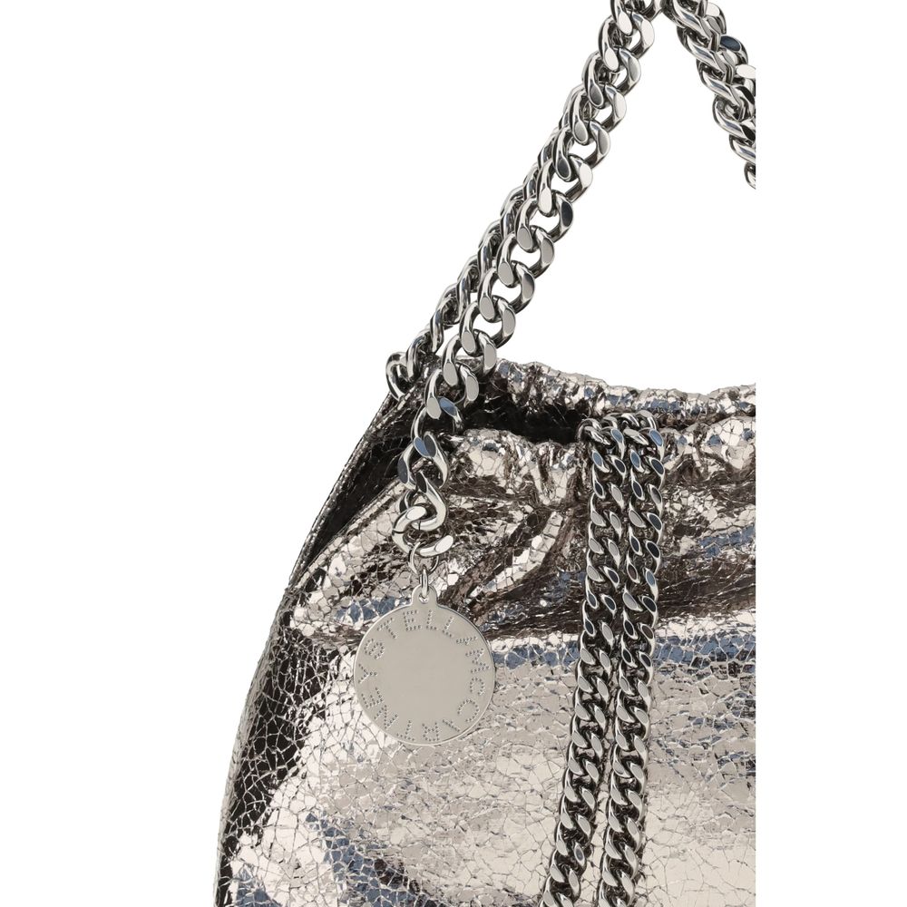 Stella McCartney Metallic crackle-effect Falabella Shoulder Bag - Image 4