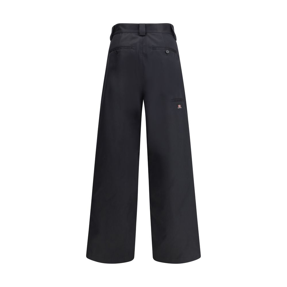 Balenciaga Black Cotton Casual Pants - Image 2