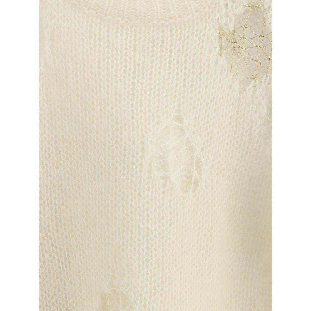 Fabiana Filippi Cream Mohair Sweatshirt - Image 3