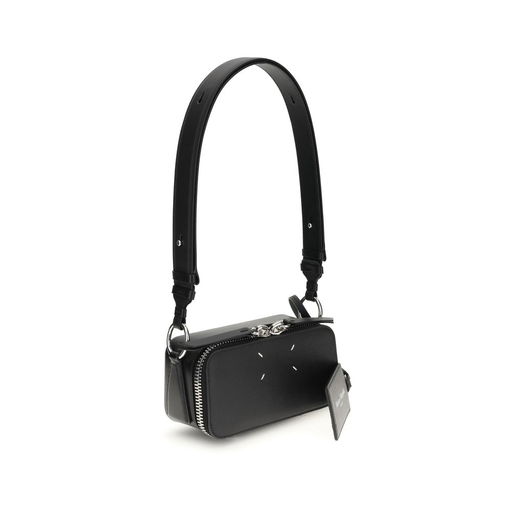 Margiela Black Calf Leather Bos Taurus Shoulder Bag - Image 2