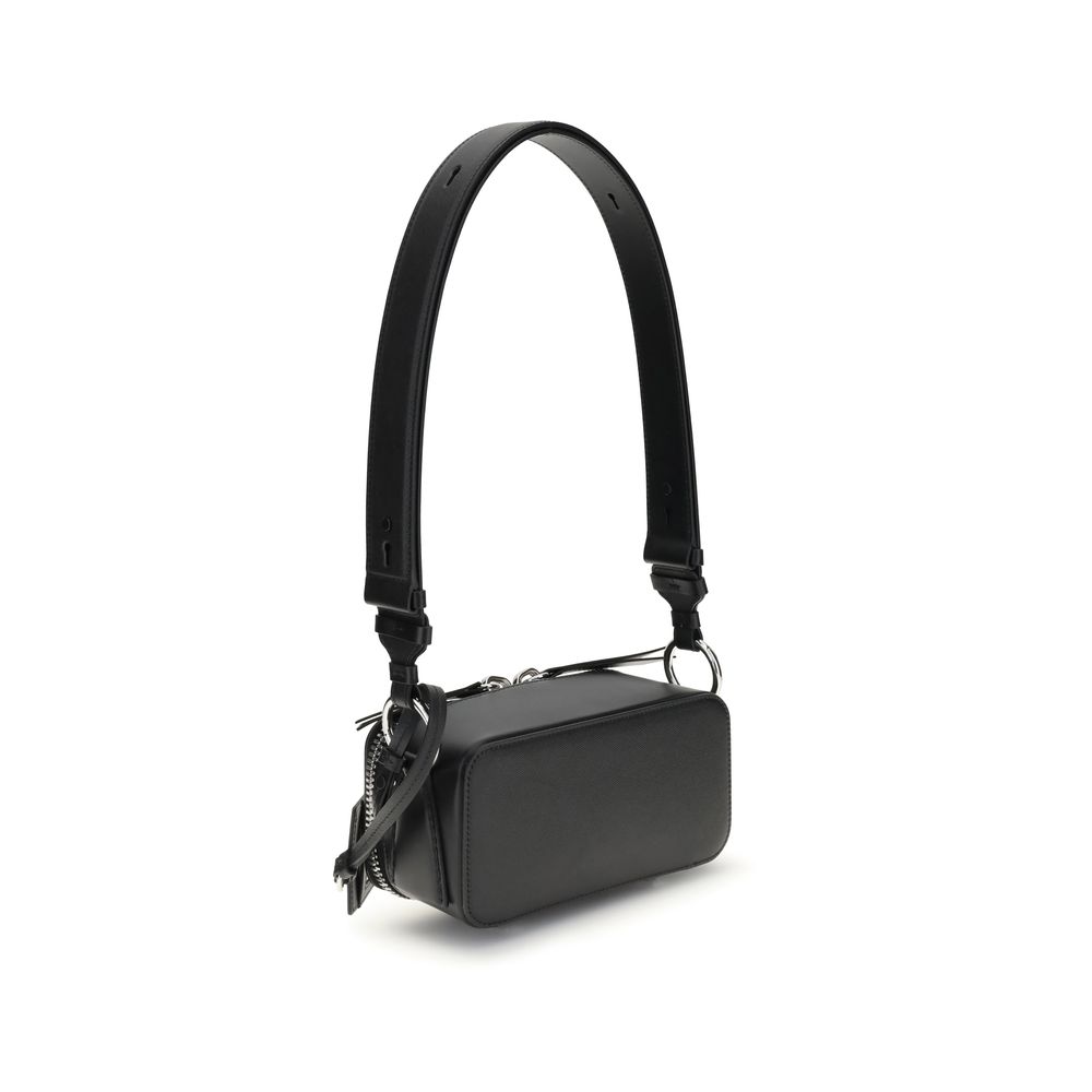 Margiela Black Calf Leather Bos Taurus Shoulder Bag - Image 3