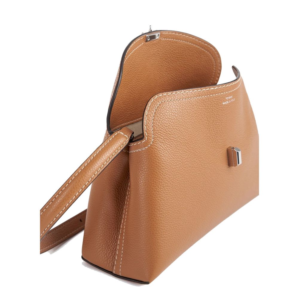 TOTEME T-Lock grained-leather clutch Bag - Image 3