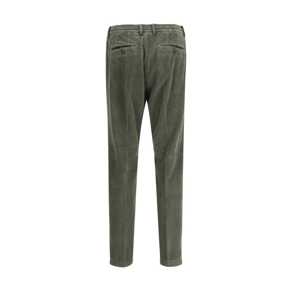 Cruna Green Cotton Casual Pants - Image 2