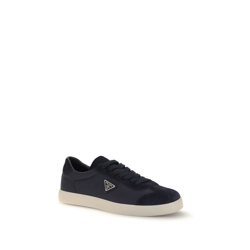 Prada Blue Polyamide Low Top Sneakers - Image 2