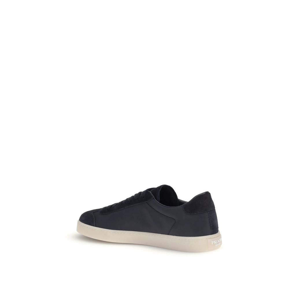 Prada Blue Polyamide Low Top Sneakers - Image 3