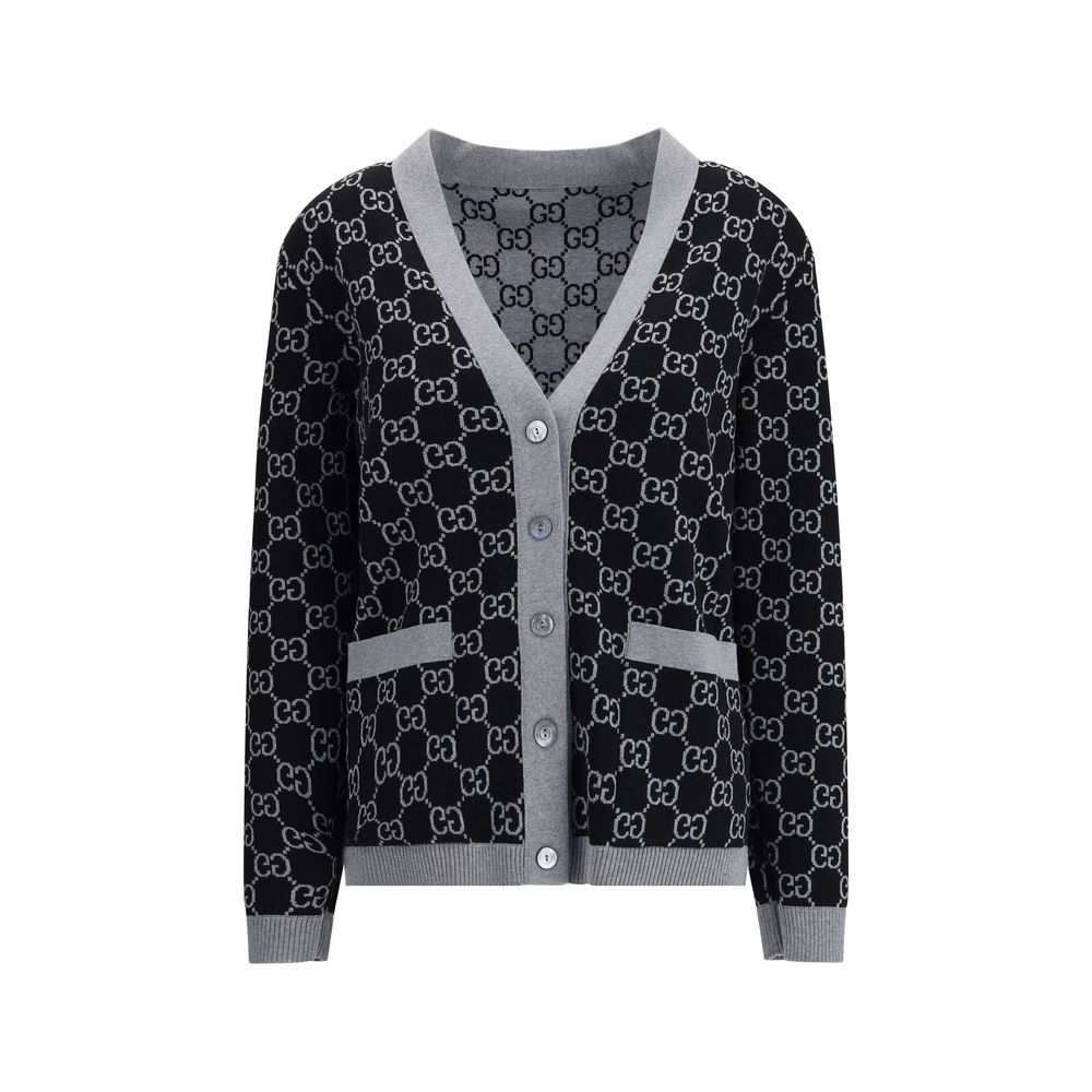 Gucci Black Wool Cardigan - Image 2