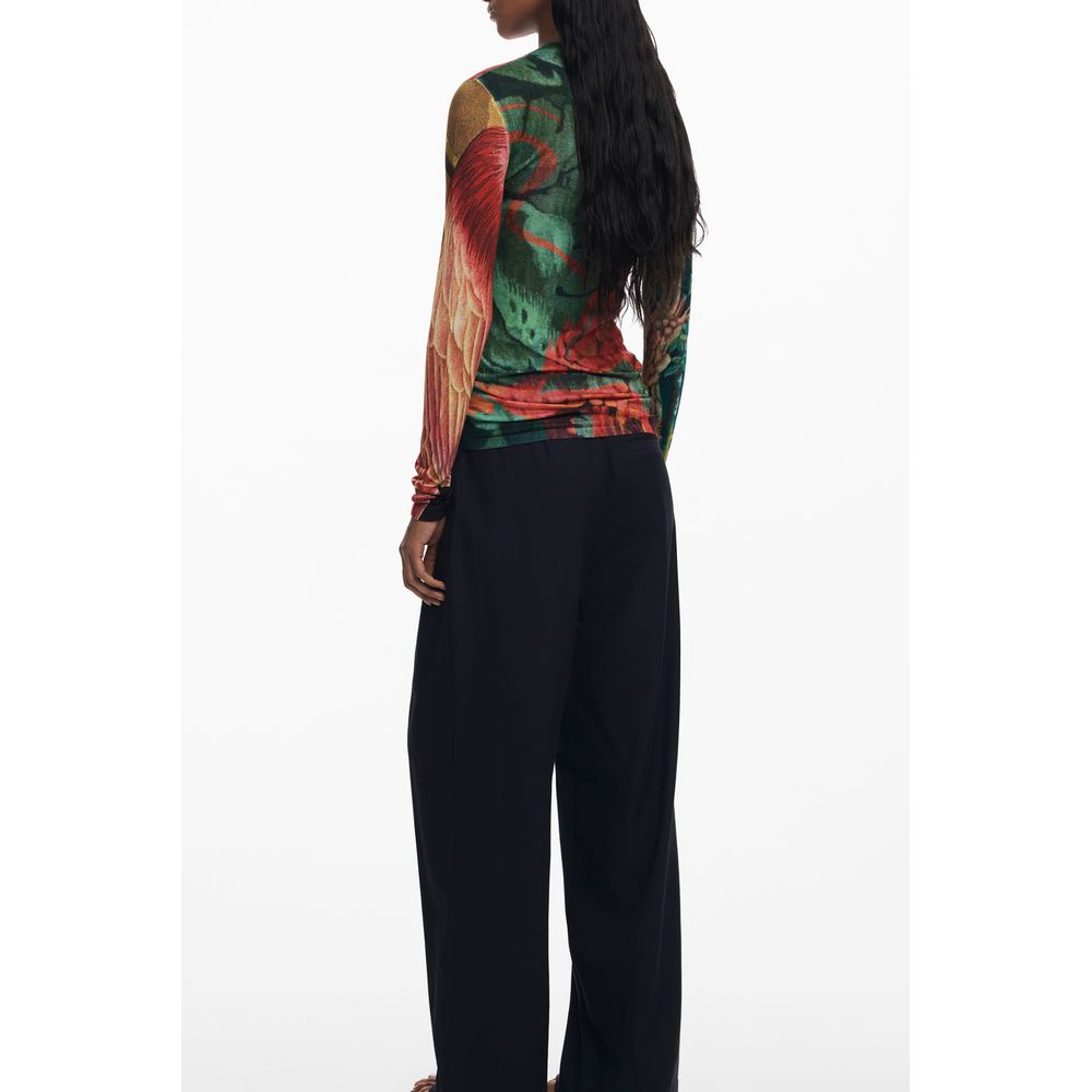 Desigual Green Viscose Women Sweater - Image 2