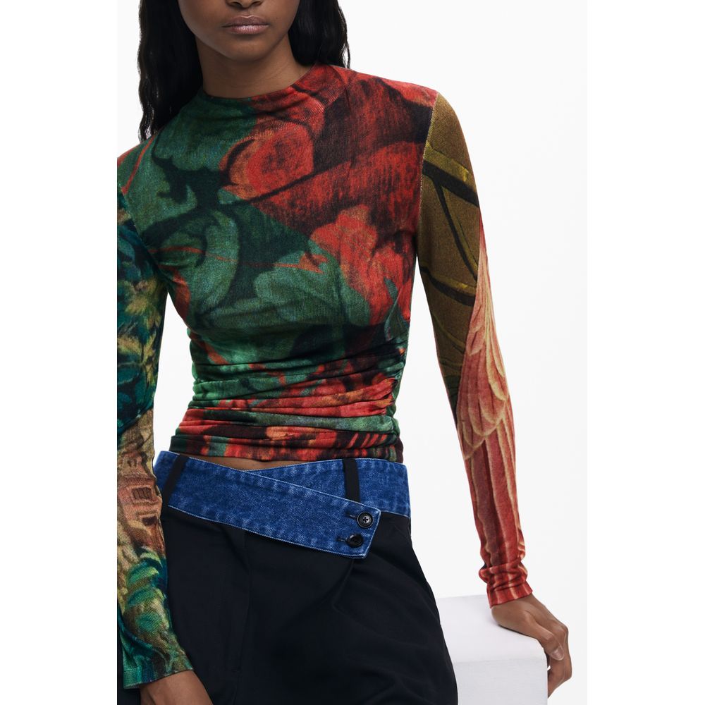 Desigual Green Viscose Women Sweater - Image 3
