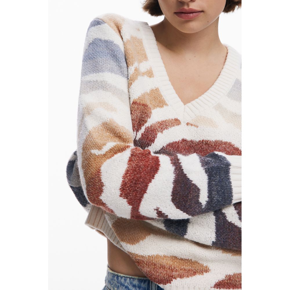 Desigual White Polyamide Women Sweater - Image 3