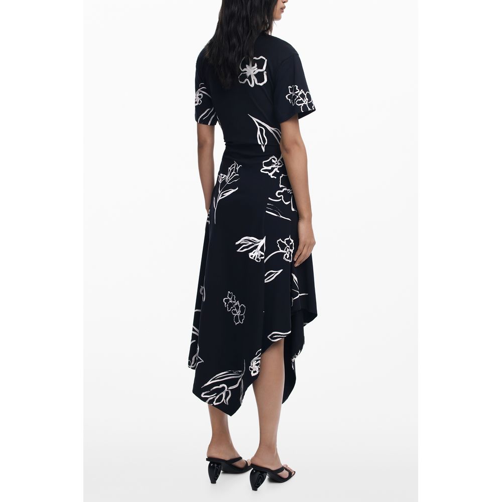 Desigual Black Cotton Women Dress - Image 2