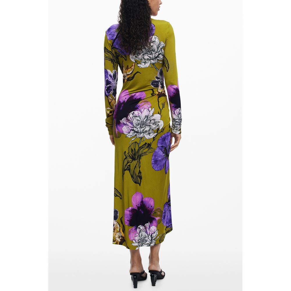 Desigual Green Viscose Women Dress - Image 2