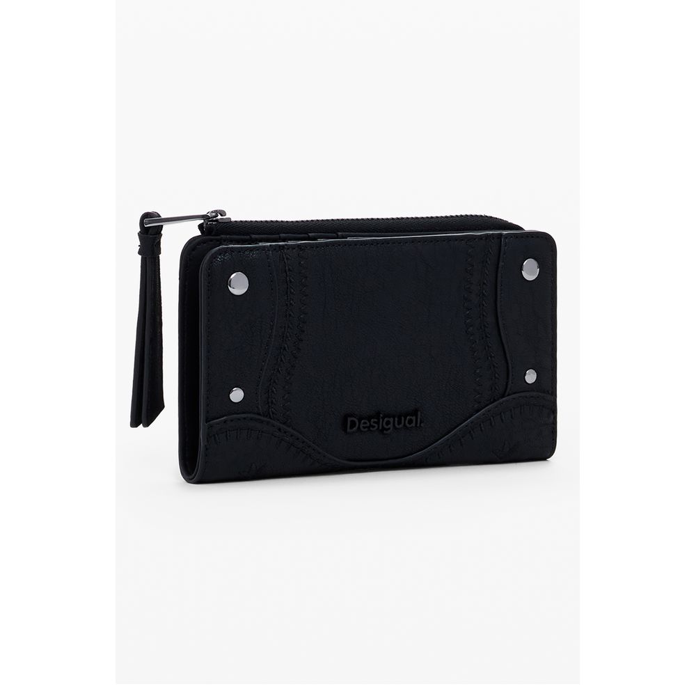 Desigual Nero Poliuretano Women Wallet - Image 2