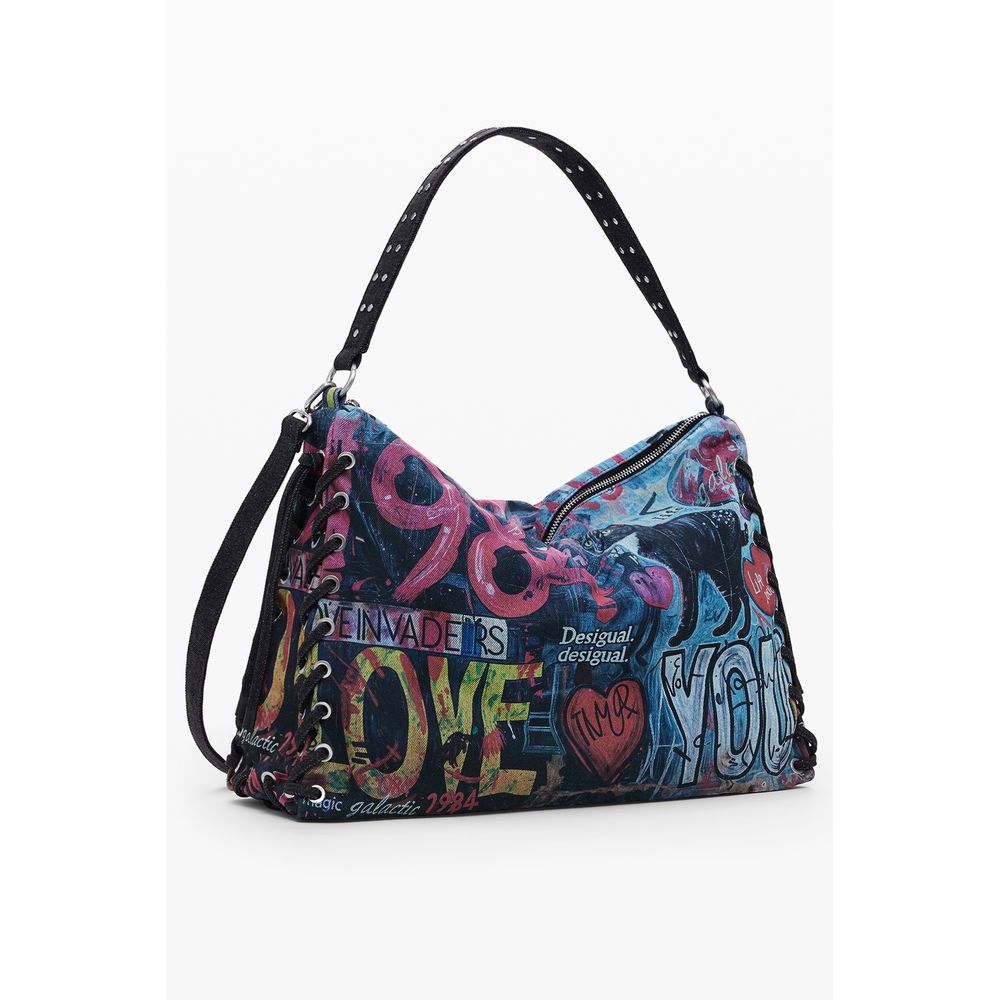 Desigual Blue Cotton Women Handbag - Image 2