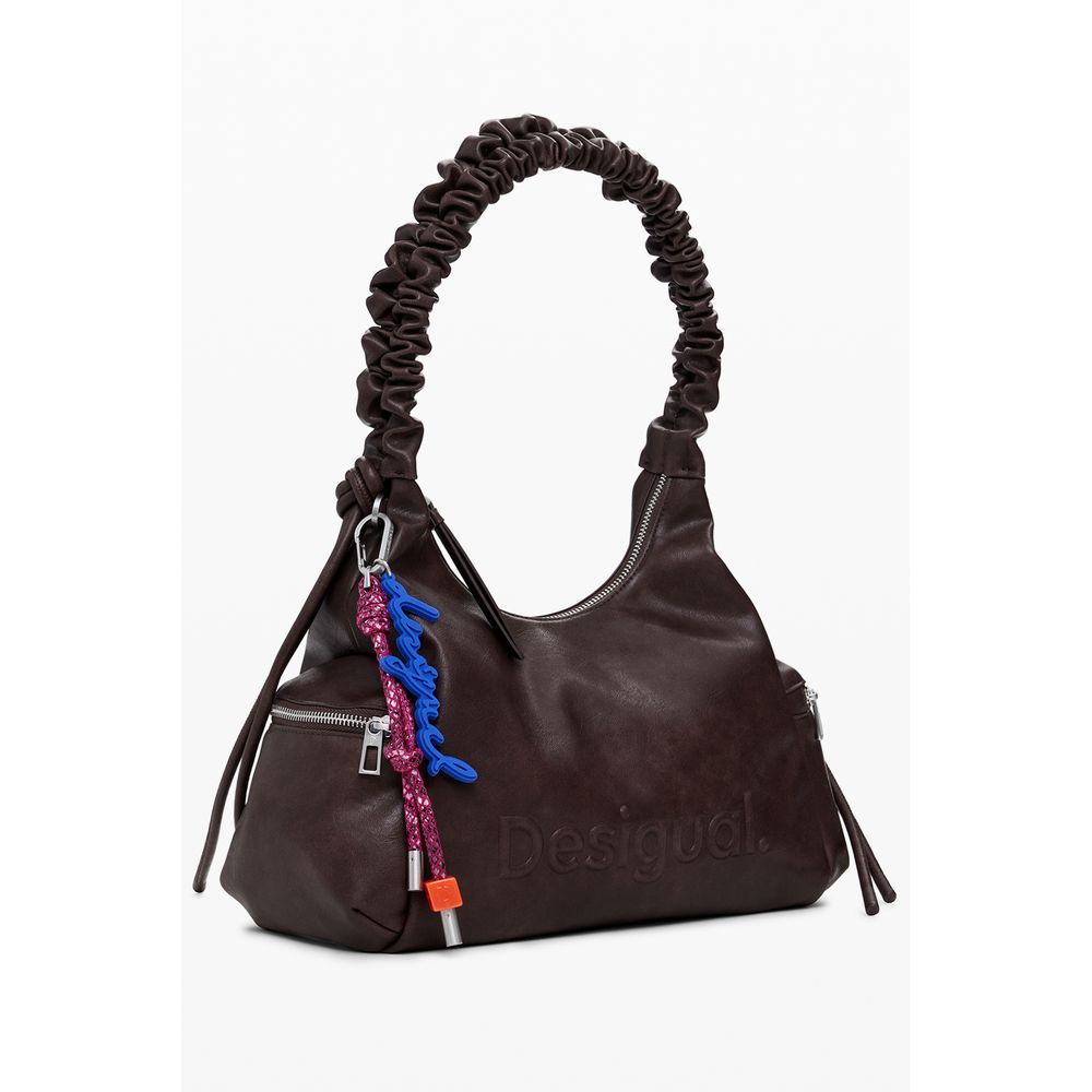Desigual Brown Polyethylene Women Handbag - Image 2