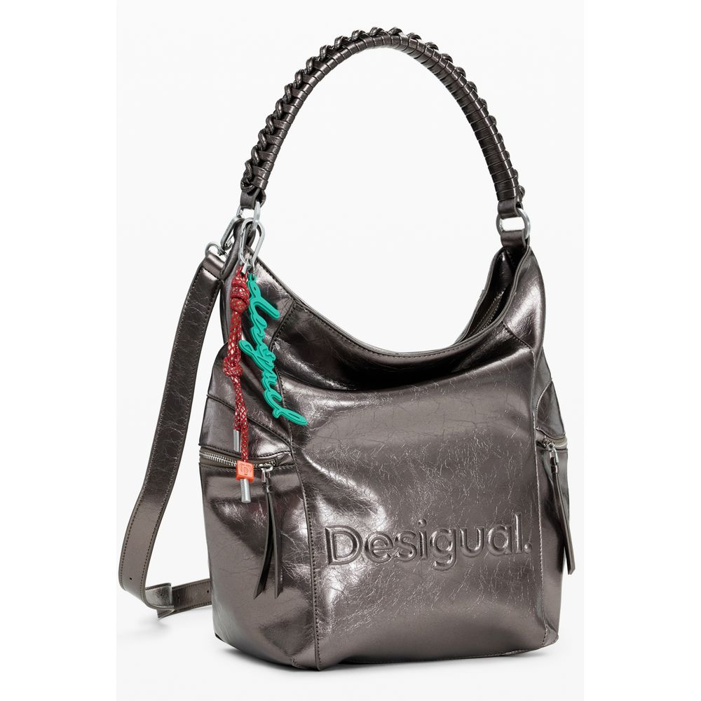 Desigual Bronze Polyethylene Women Backpack - Image 2