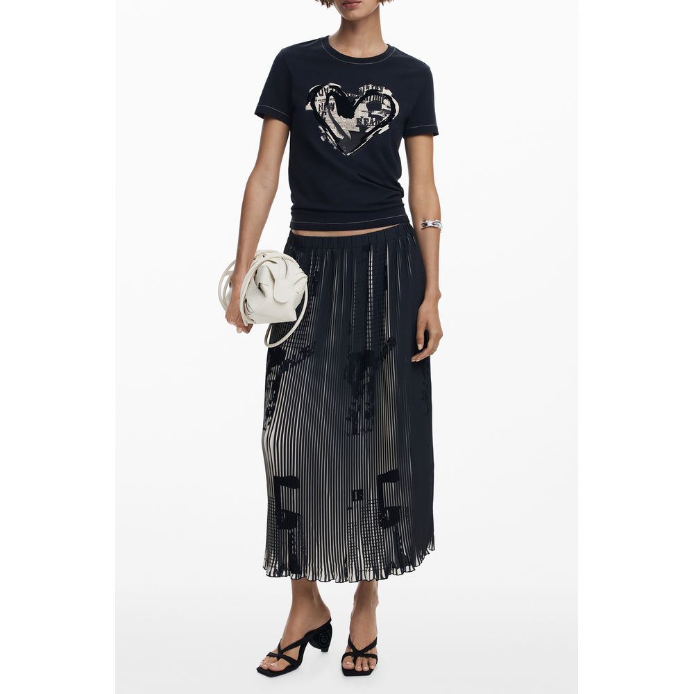Desigual Black Polyester Women Skirt - Image 2