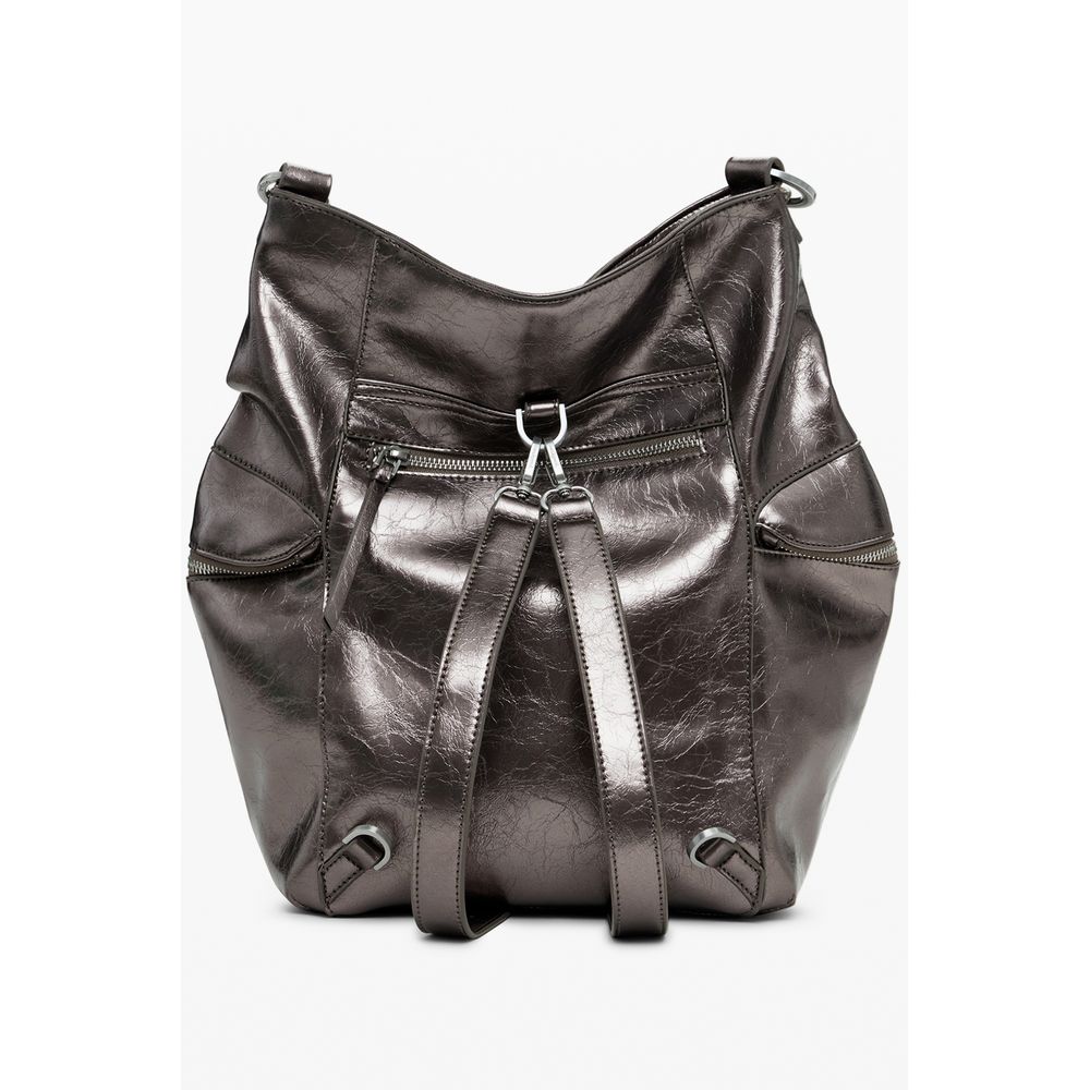 Desigual Bronze Polyethylene Women Backpack - Image 3