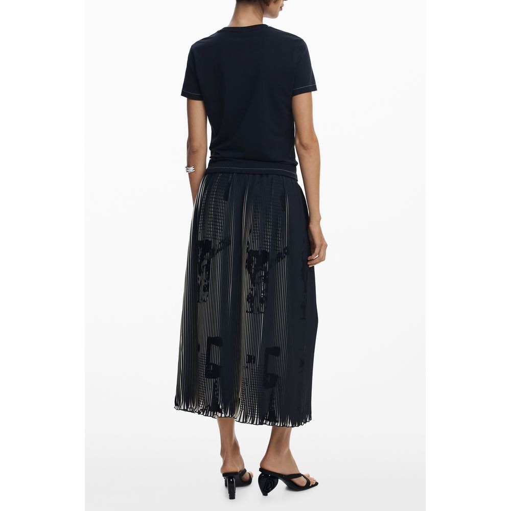 Desigual Black Polyester Women Skirt - Image 3