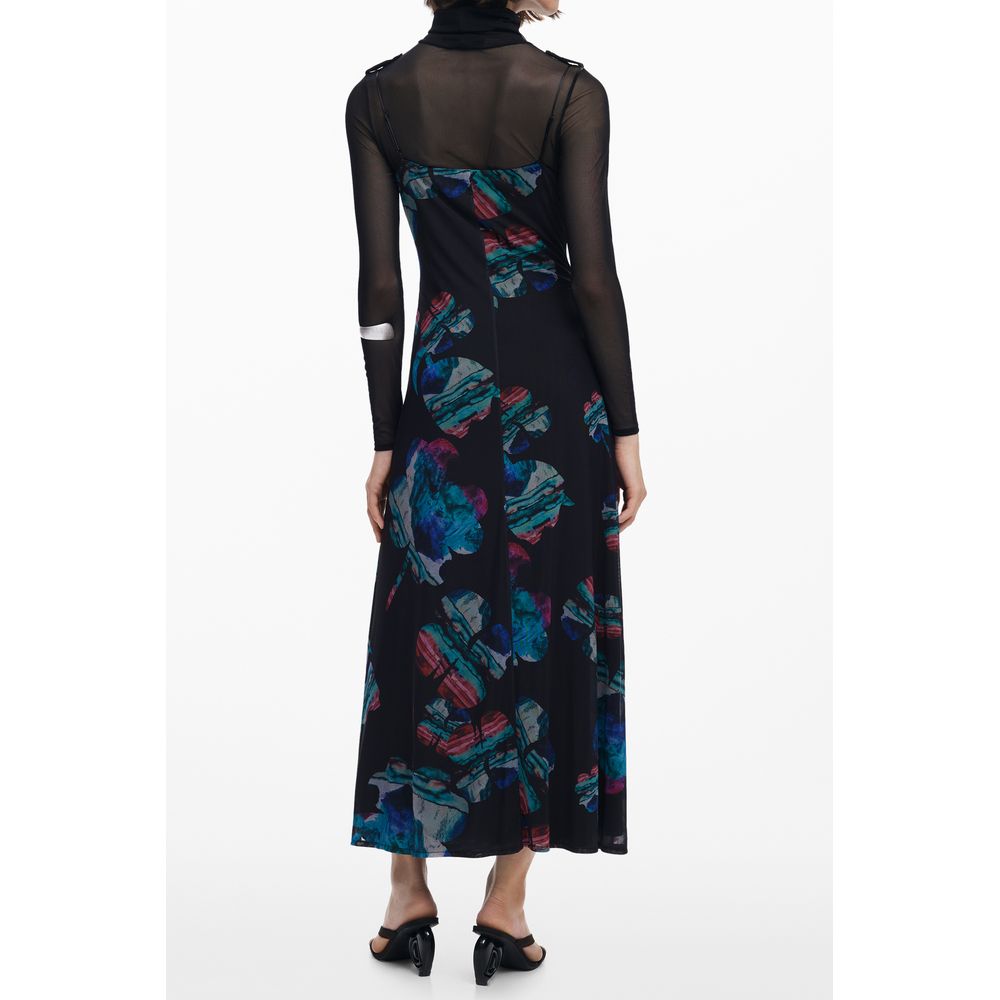 Desigual Nero Polyester Woman Dress - Image 2