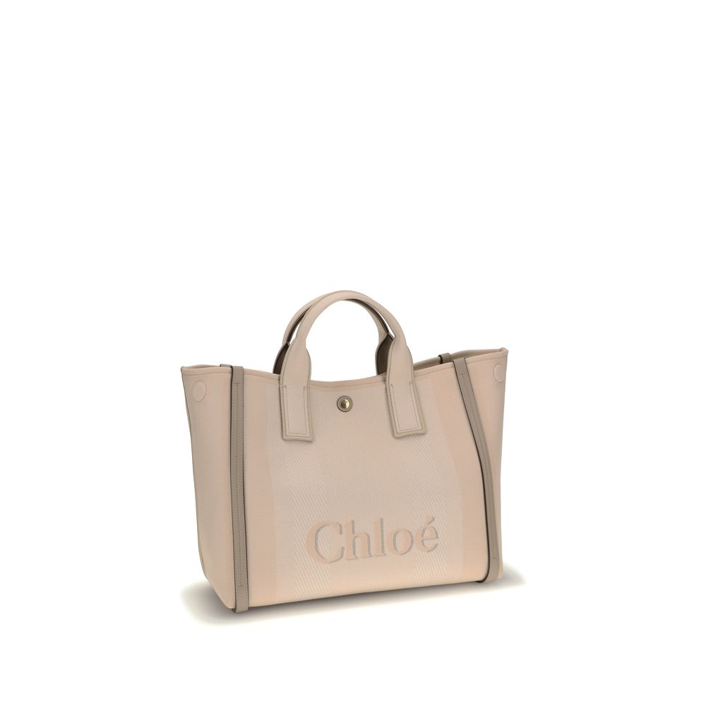 Chloé Beige Cotton Handbag - Image 3