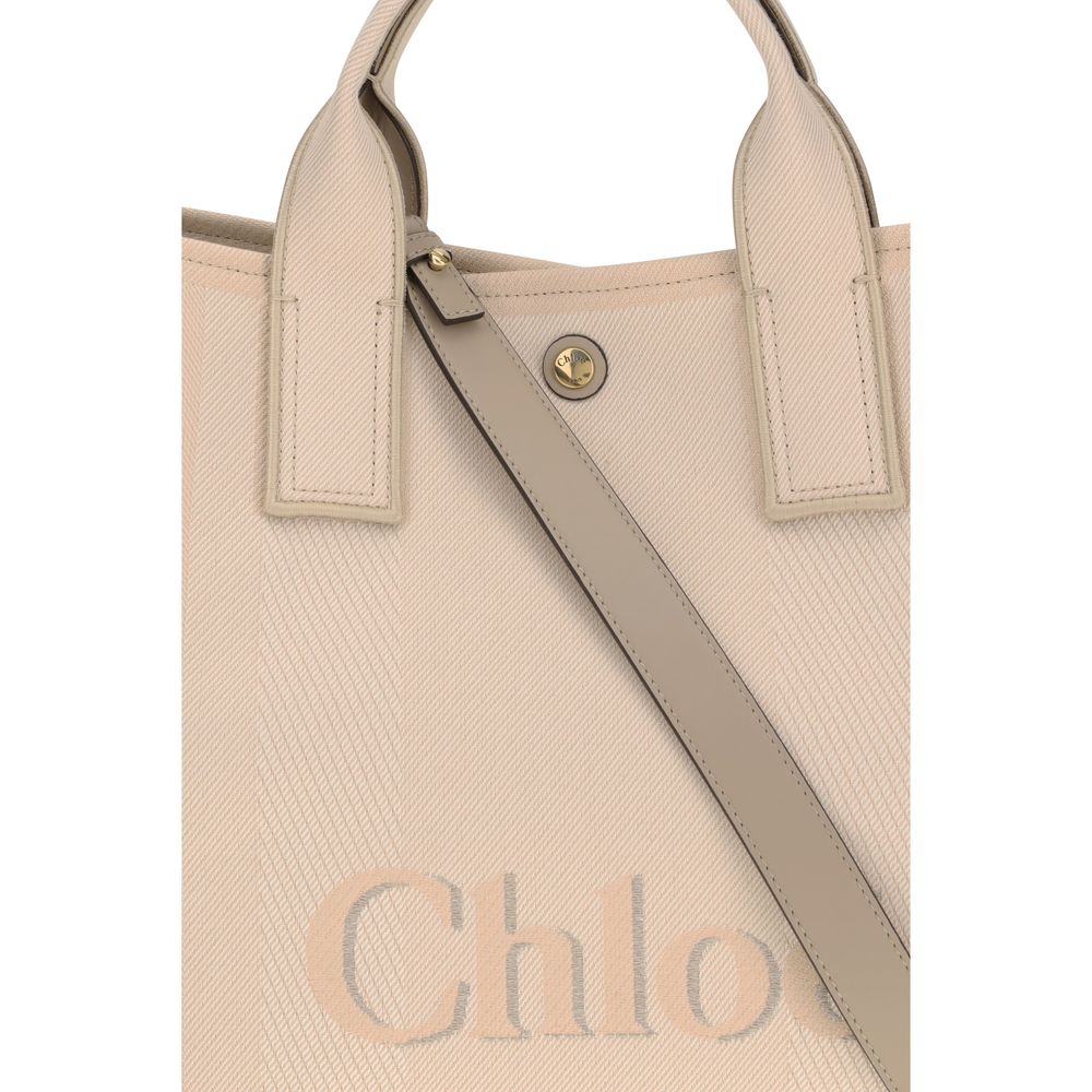 Chloé Beige Cotton Handbag - Image 4