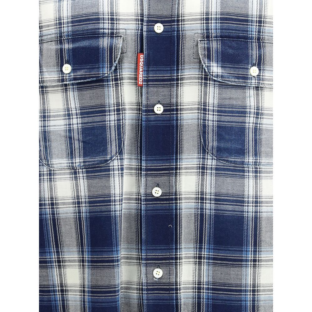 Dsquared² Multicolor Cotton Pattern Shirt - Image 3