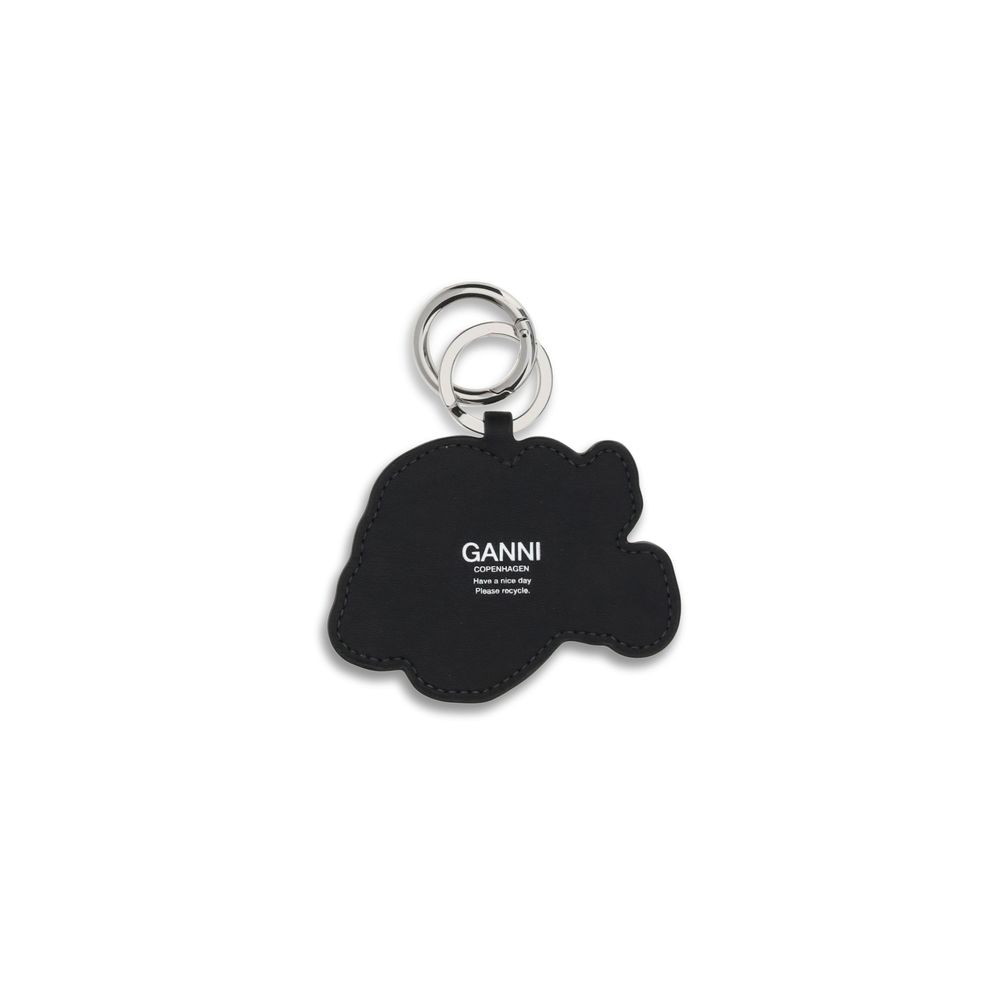 Ganni Multicolor Recycled Leather Keychain - Image 2