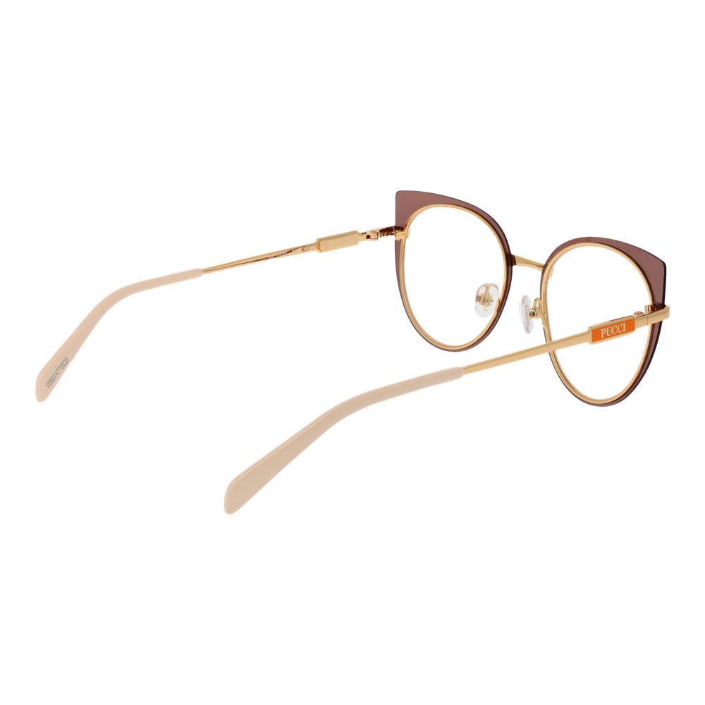 Emilio Pucci Brown Metal Glasses (Frames) - Image 3