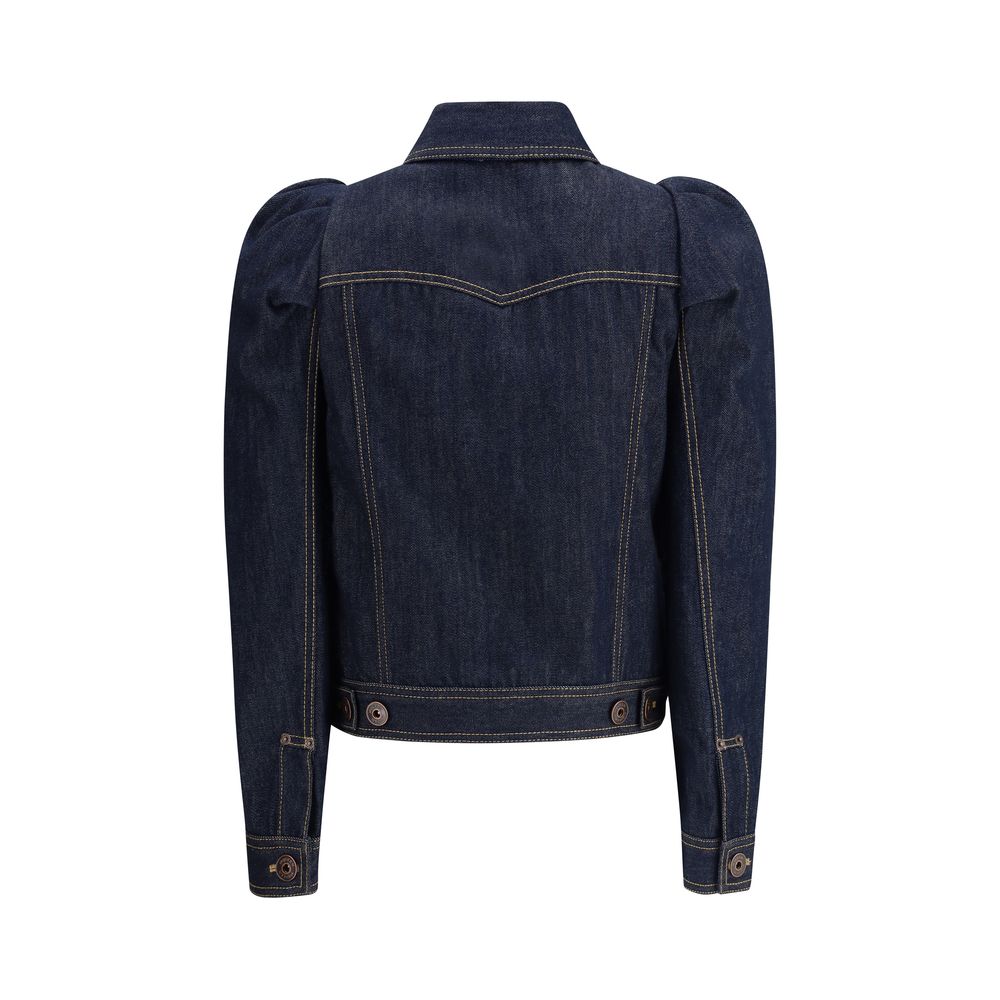 Alexander McQueen Blue Cotton Denim Jacket - Image 2